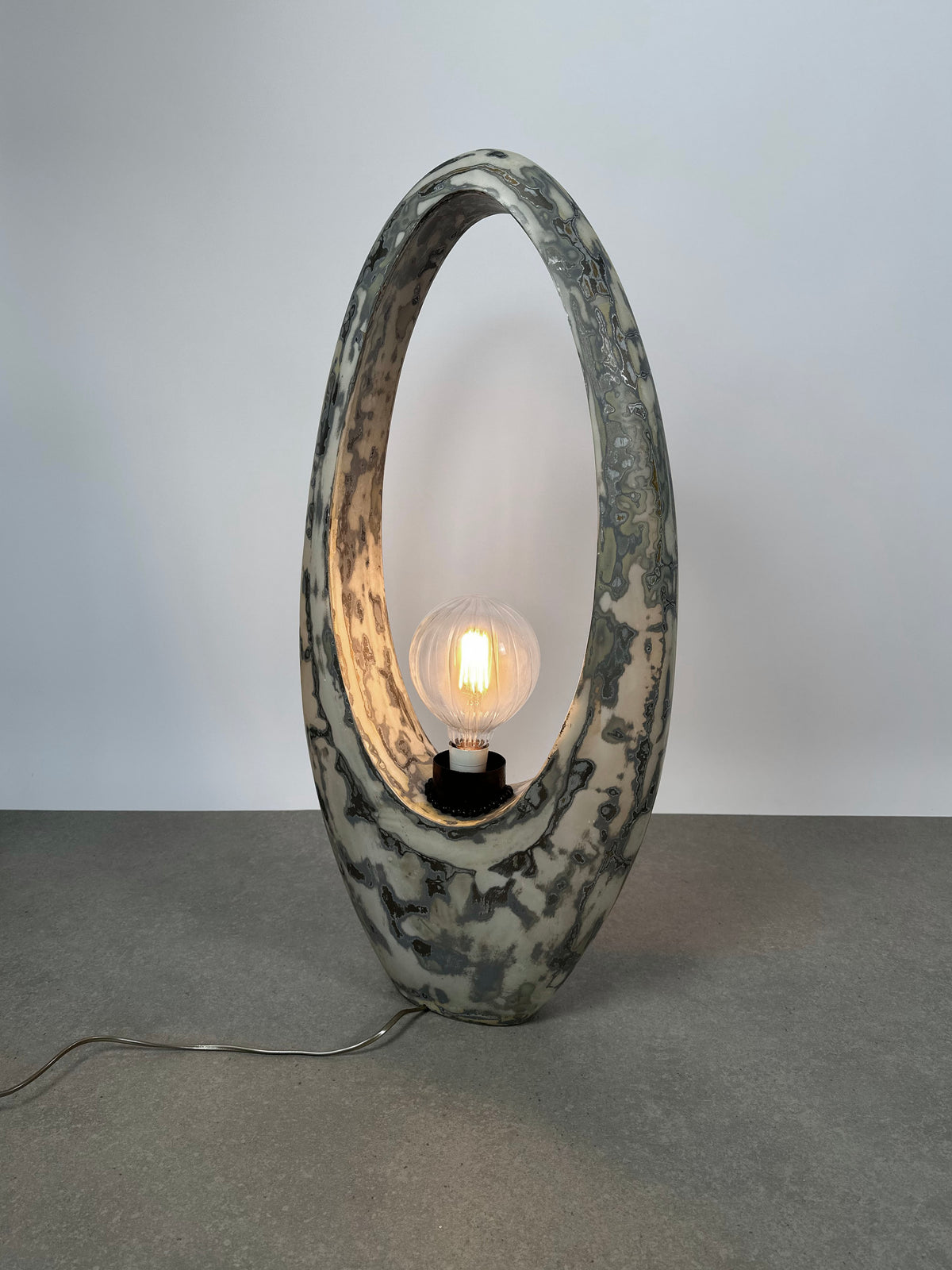 Sculptural Fiberglass Lamp, France, 1970s