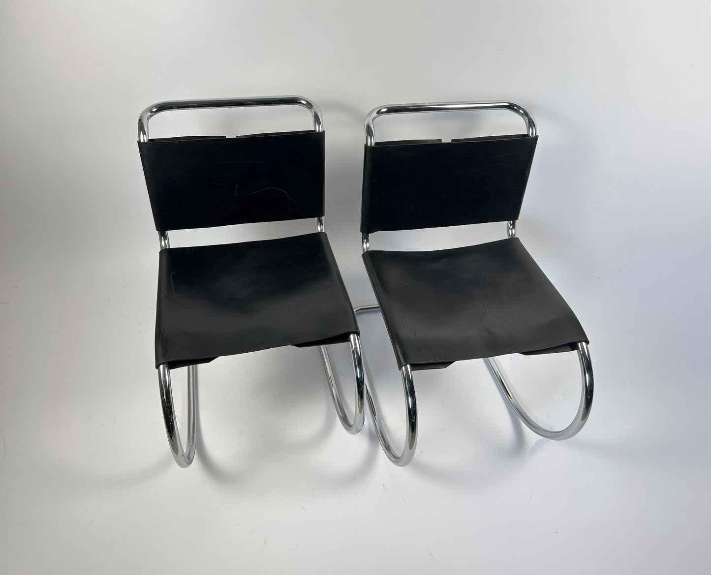 Pair of MR10 Lounge Chairs — Ludwig Mies van der Rohe, attr. Knoll, c. 1970s