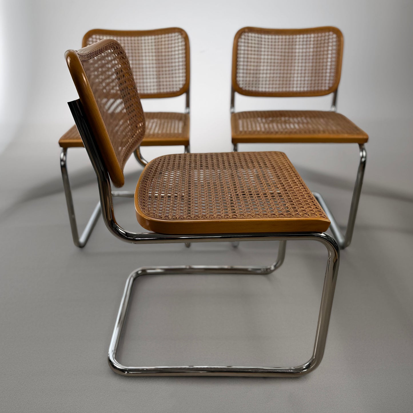 Set of 6 Cesca Chairs by Marcel Breuer for Gavina, 1960s