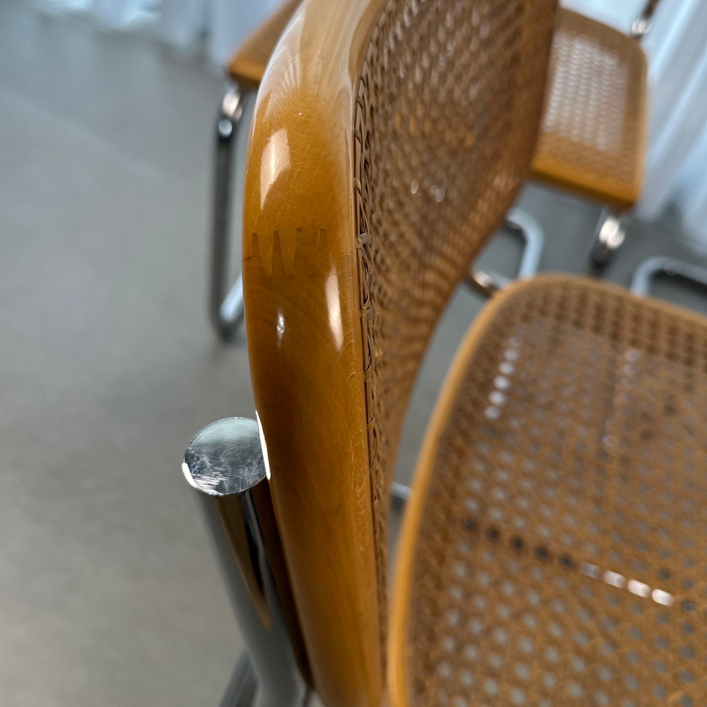 Set of 6 Cesca Chairs by Marcel Breuer for Gavina, 1960s