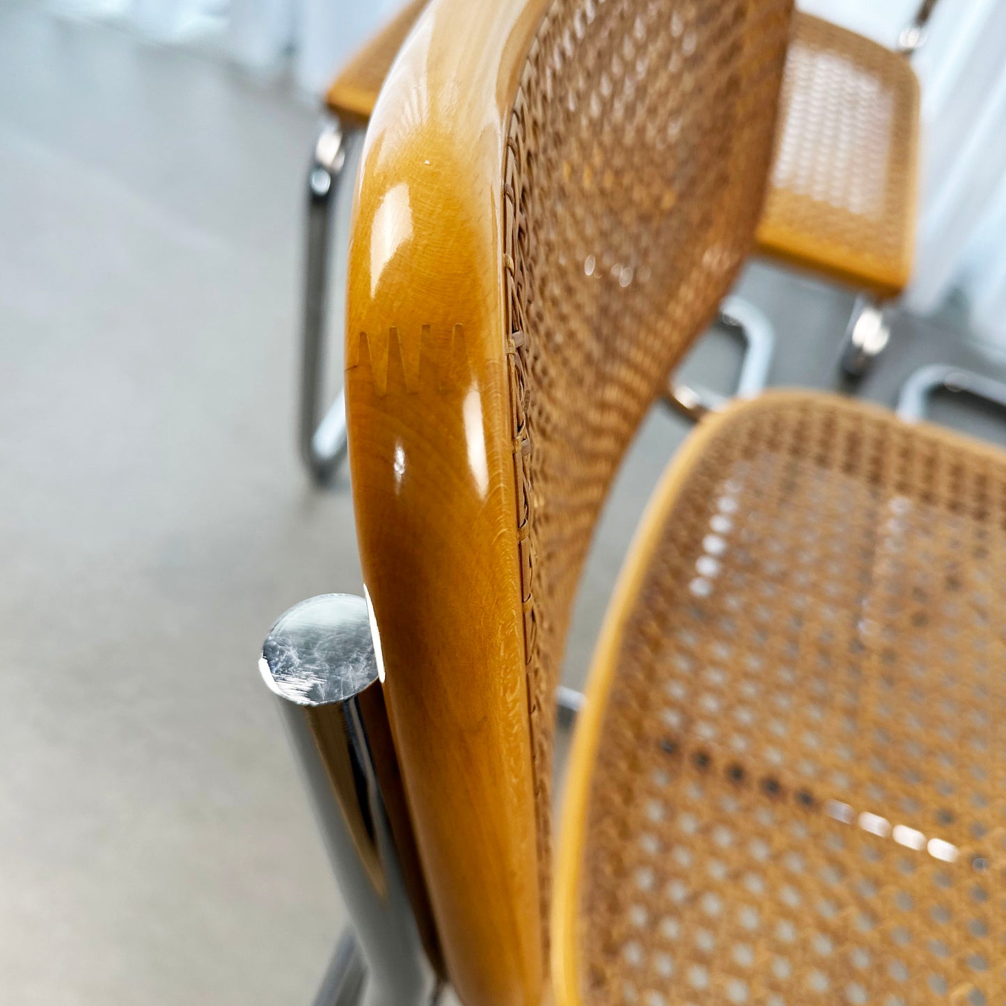 Set of 6 Cesca Chairs by Marcel Breuer for Gavina, 1960s