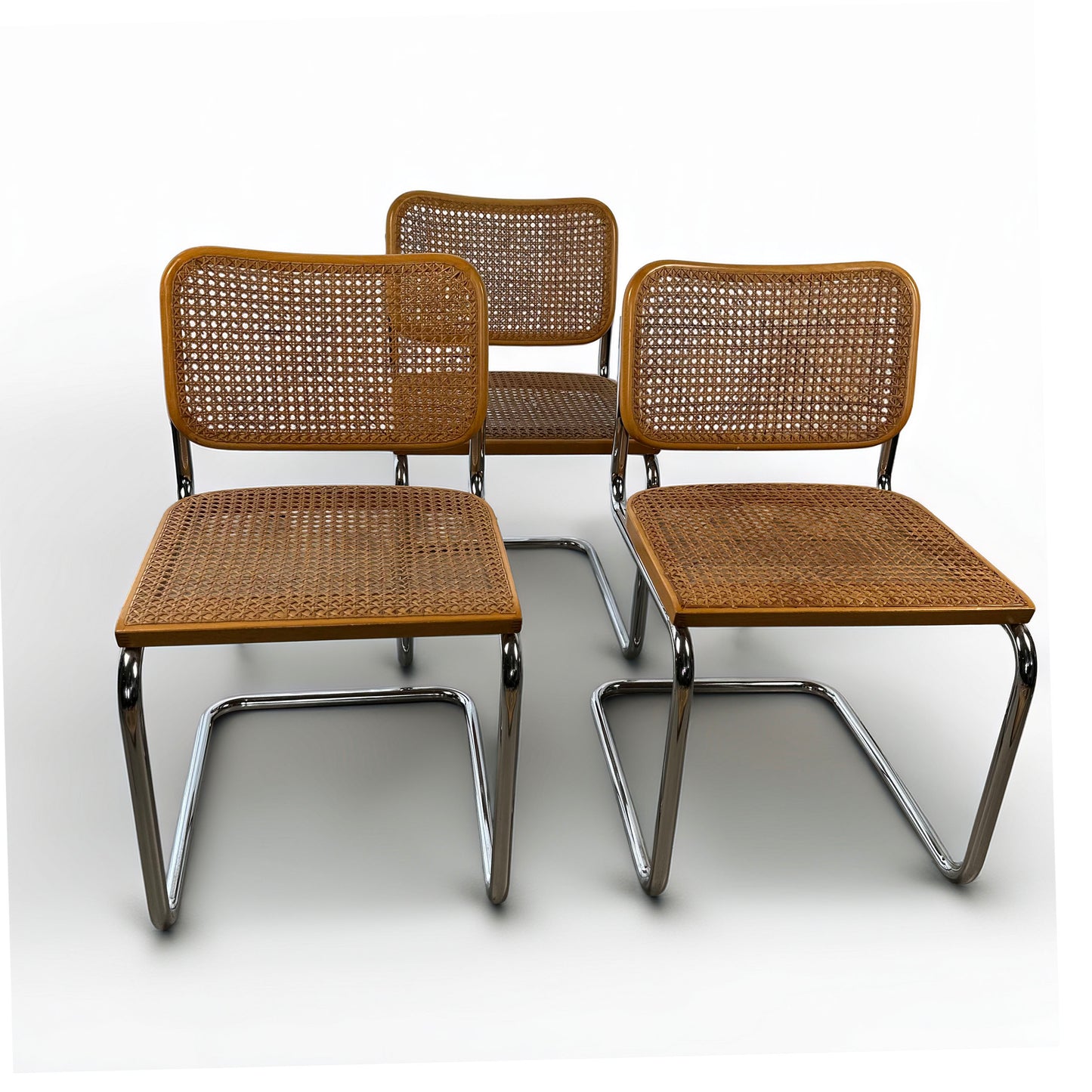 Set of 6 Cesca Chairs by Marcel Breuer for Gavina, 1960s