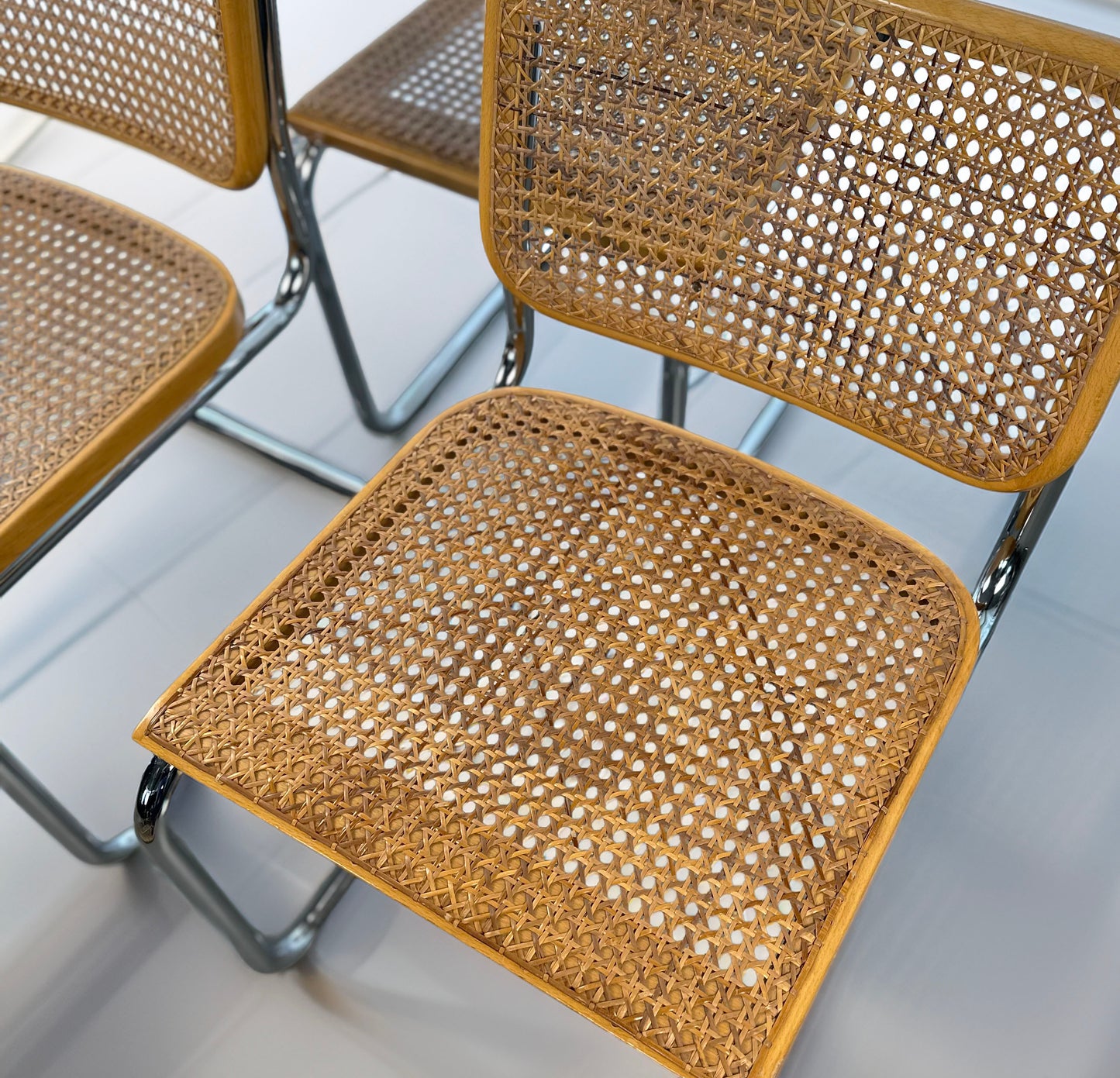 Set of 6 Cesca Chairs by Marcel Breuer for Gavina, 1960s