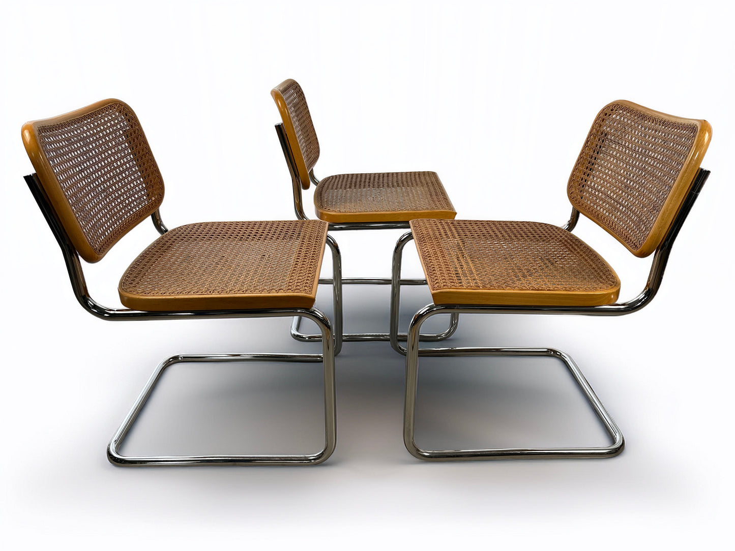 Set of 6 Cesca Chairs by Marcel Breuer for Gavina, 1960s