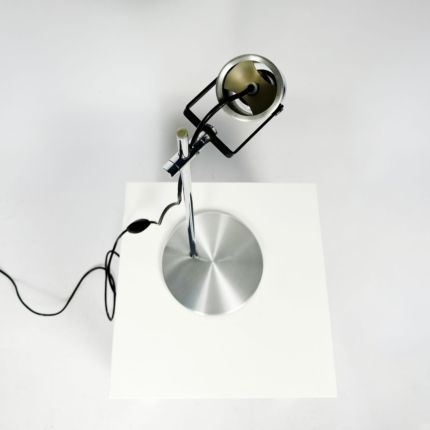 Vintage 1970s Aluminium & Chrome Desk Lamp