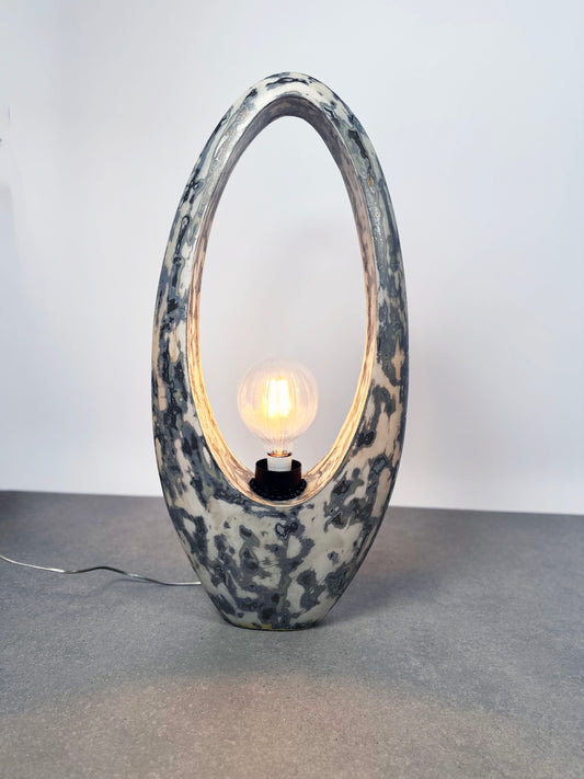 Sculptural Fiberglass Lamp, France, 1970s