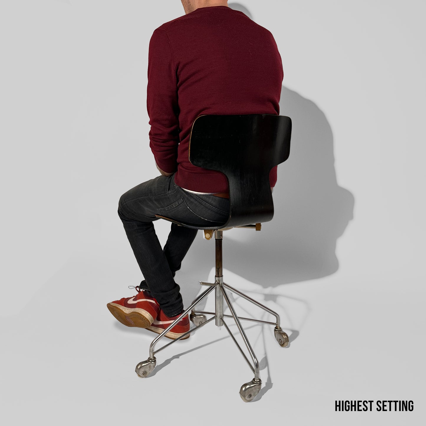 Vintage Model 3113 Swivel Office Chair from 1969 by Arne Jacobsen for Fritz Hansen