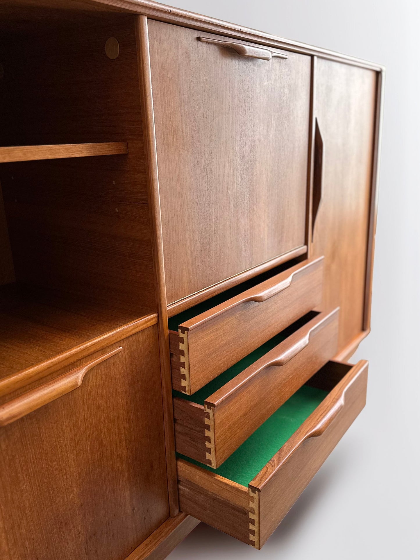 1960s mid-century teak highboard