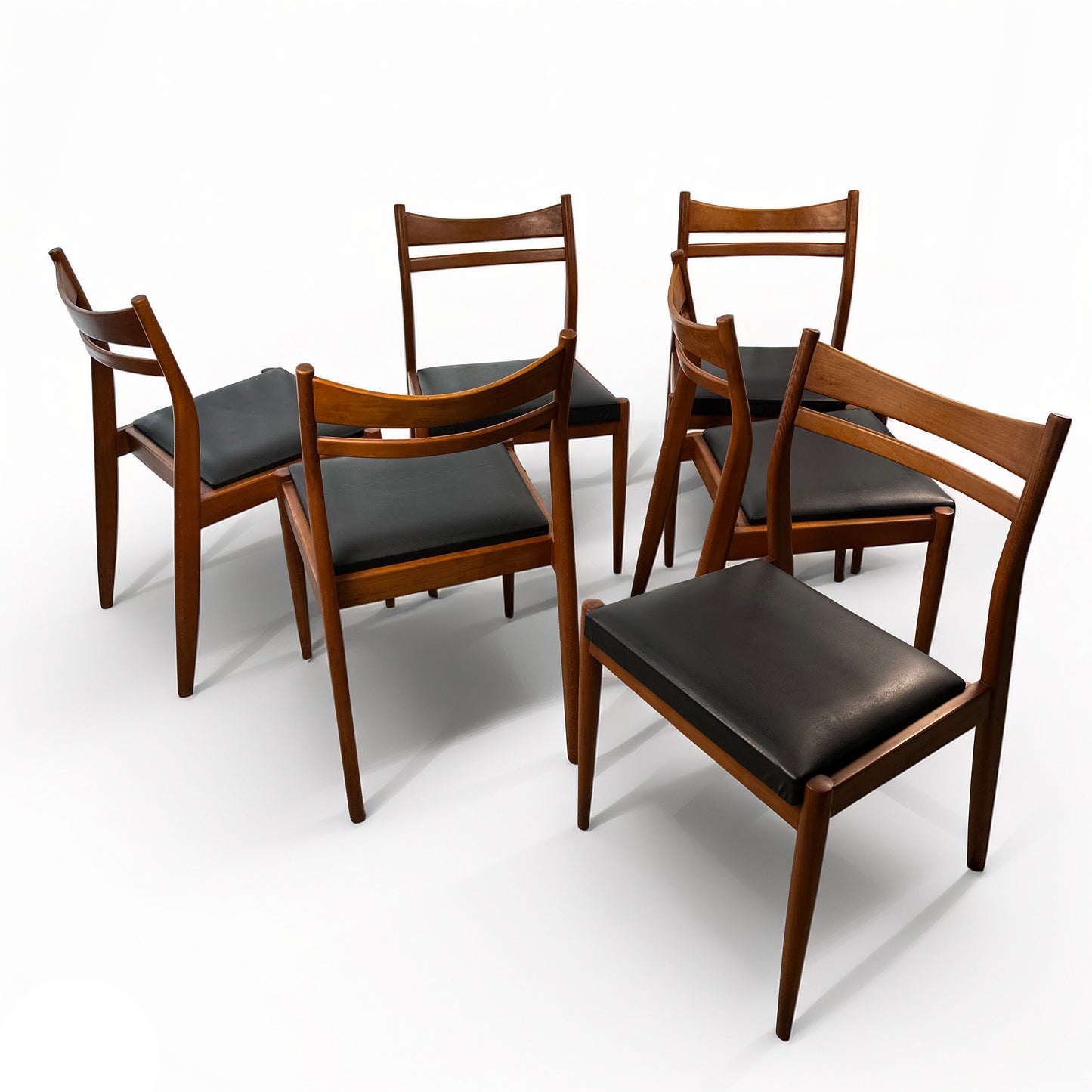 Set of 6 Mid-Century Dining Chairs in the Style of Johannes Andersen – 1960s
