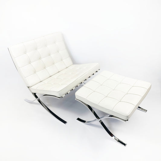 Original Knoll Barcelona Chair & Ottoman — Mies van der Rohe