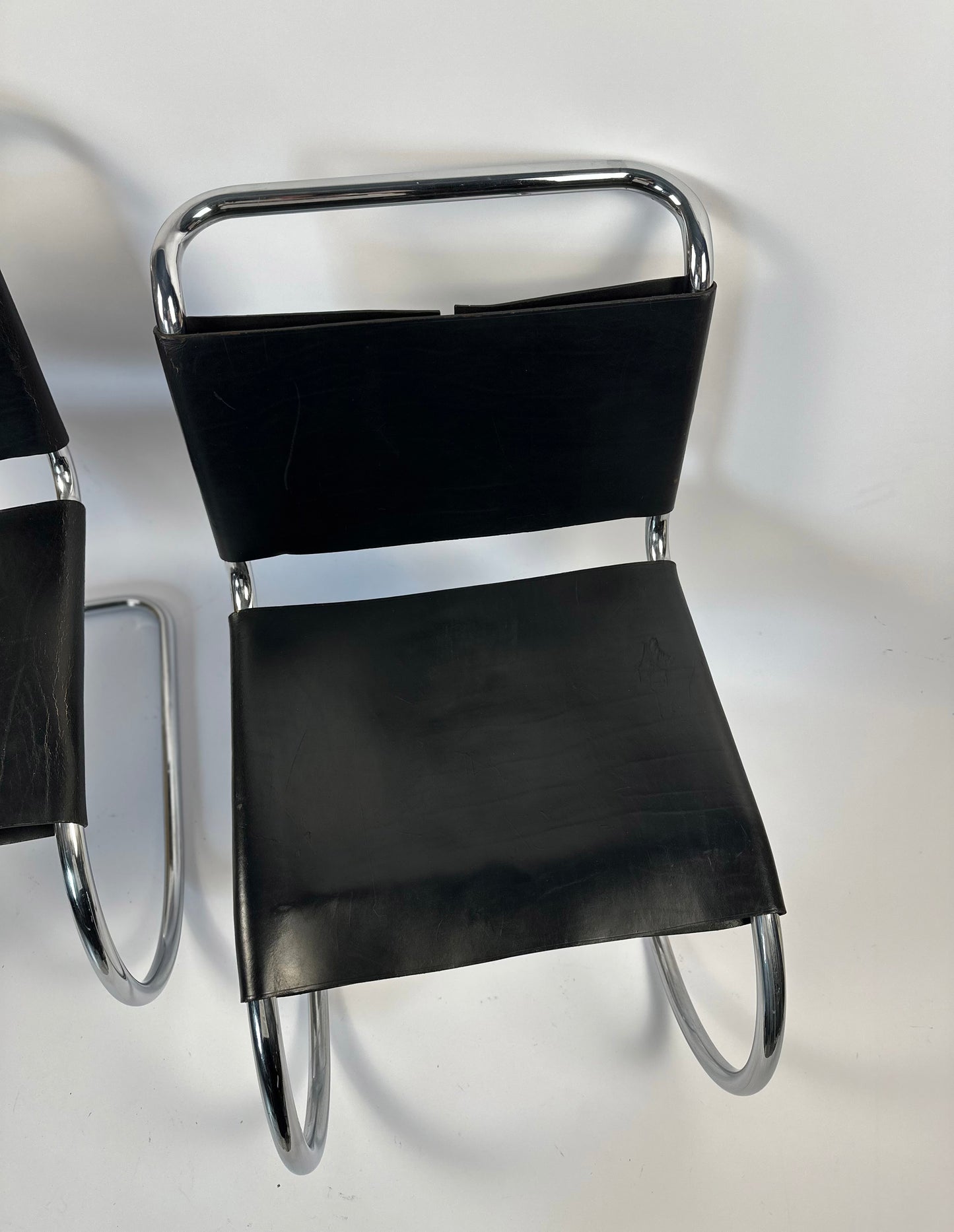 Pair of MR10 Lounge Chairs — Ludwig Mies van der Rohe, attr. Knoll, c. 1970s