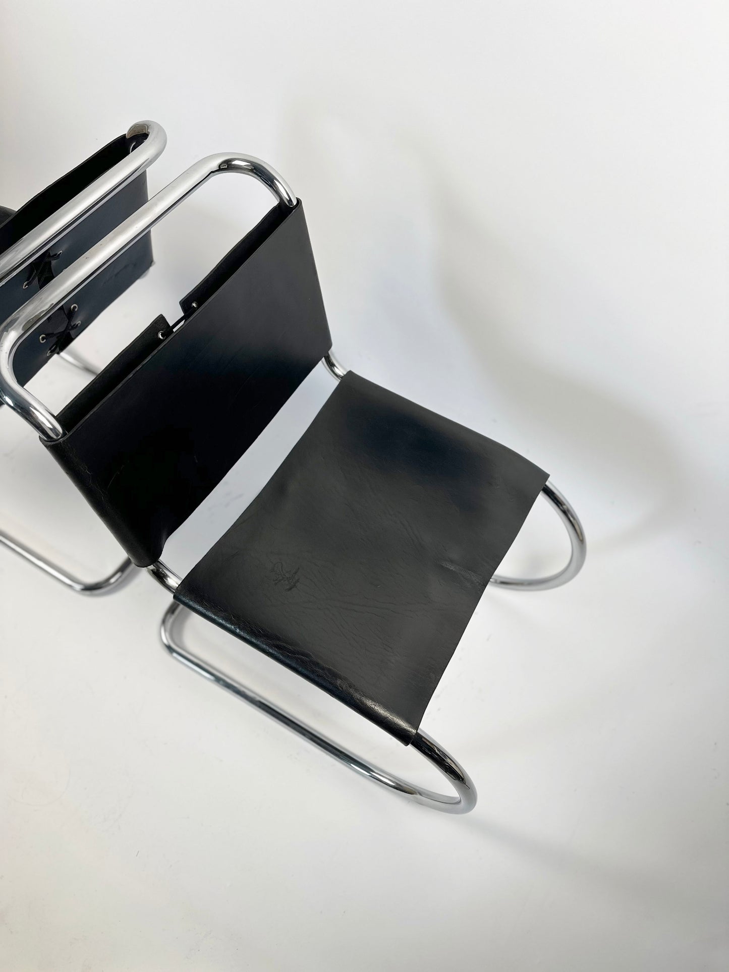 Pair of MR10 Lounge Chairs — Ludwig Mies van der Rohe, attr. Knoll, c. 1970s