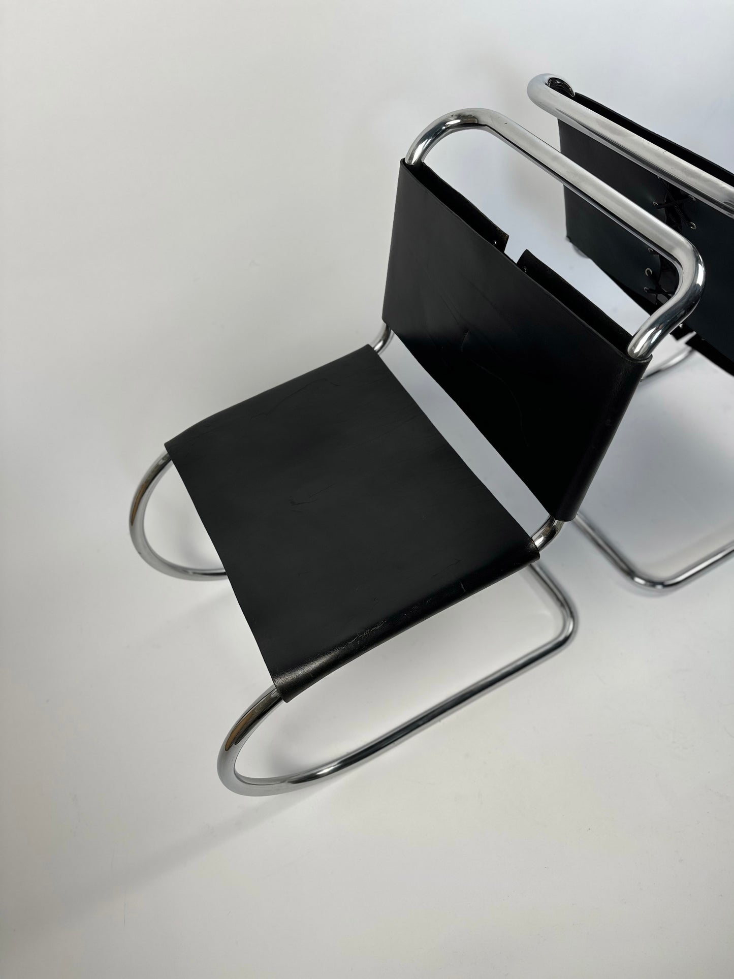 Pair of MR10 Lounge Chairs — Ludwig Mies van der Rohe, attr. Knoll, c. 1970s