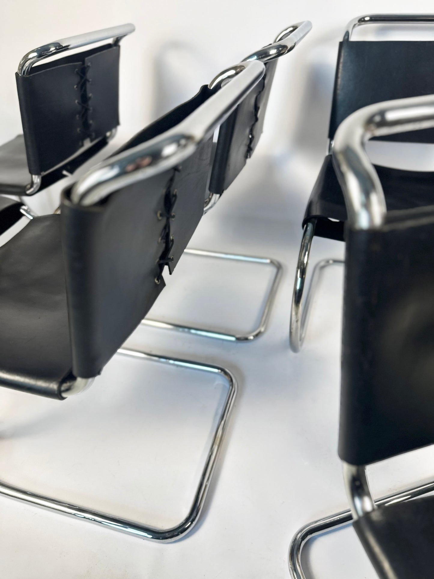 Set of 6 MR10 Dining Chairs — Ludwig Mies van der Rohe, attr. Knoll, c. 1970s
