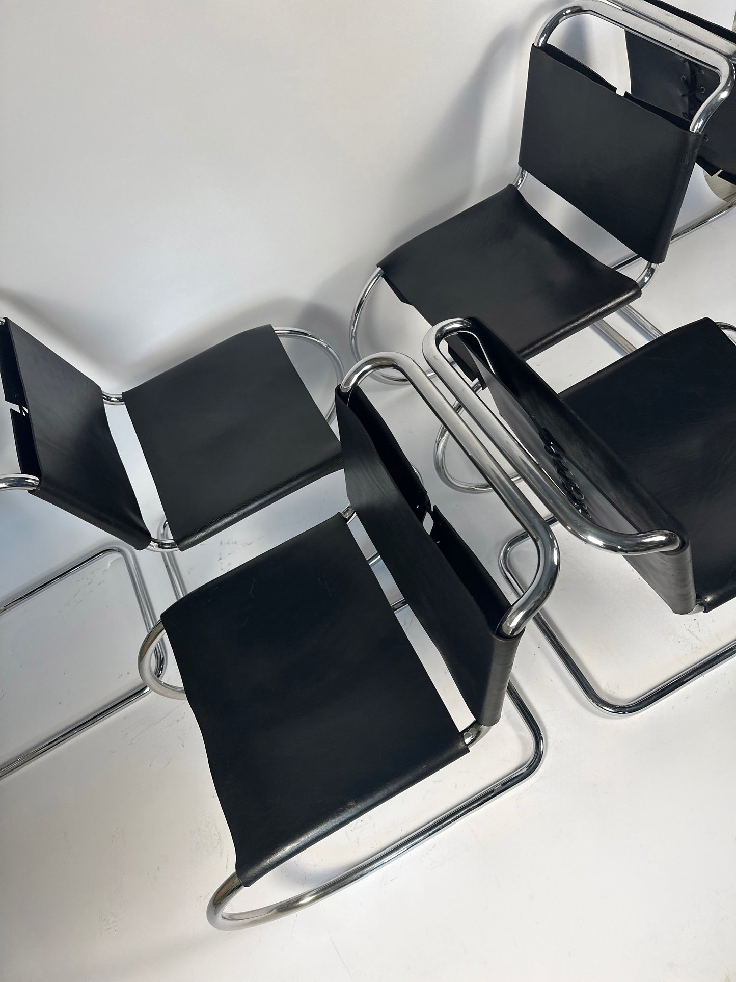 Set of 6 MR10 Dining Chairs — Ludwig Mies van der Rohe, attr. Knoll, c. 1970s