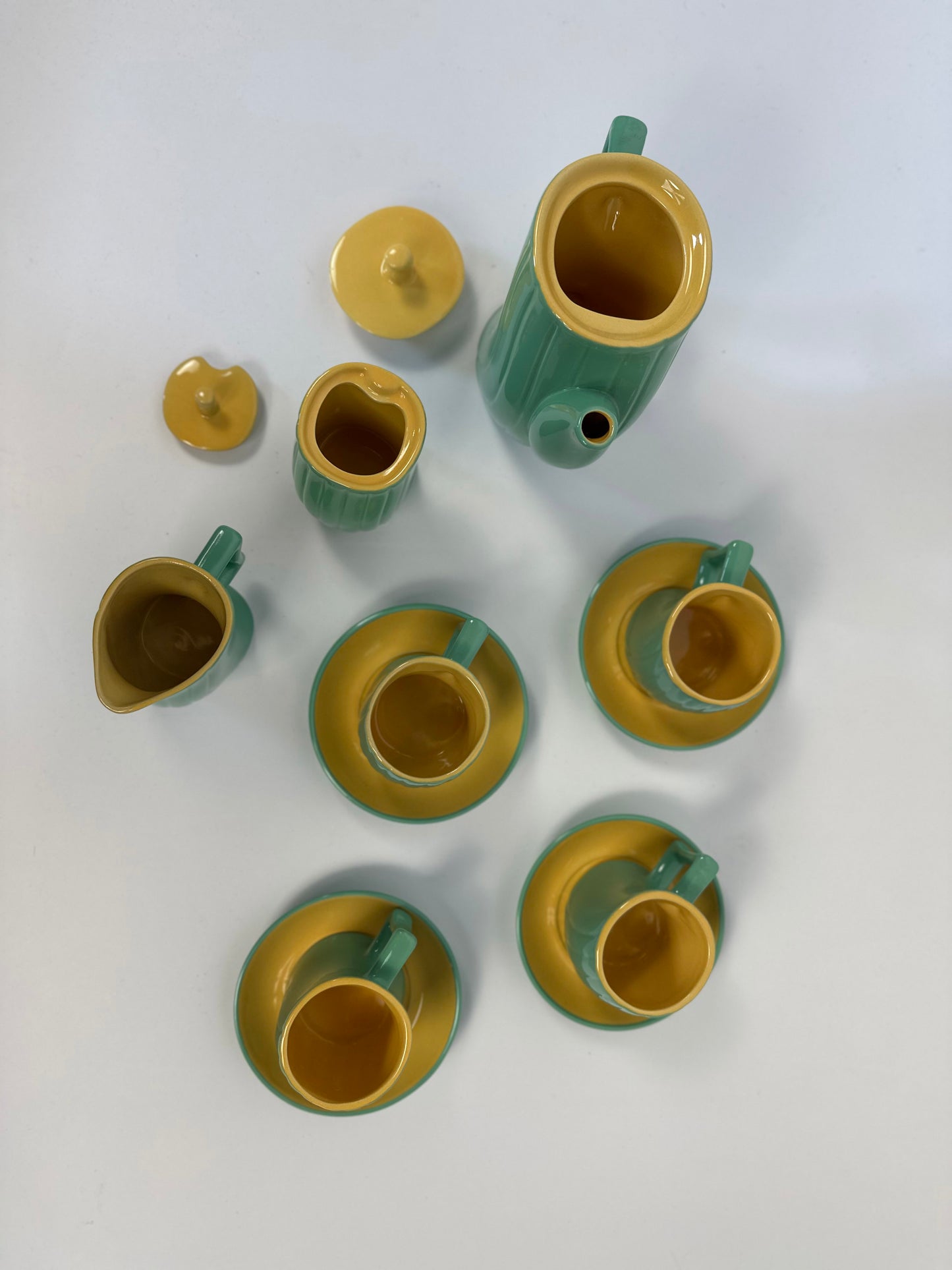 1980s Memphis coffee set by Massimo Iosa Ghini for Naj Oleari