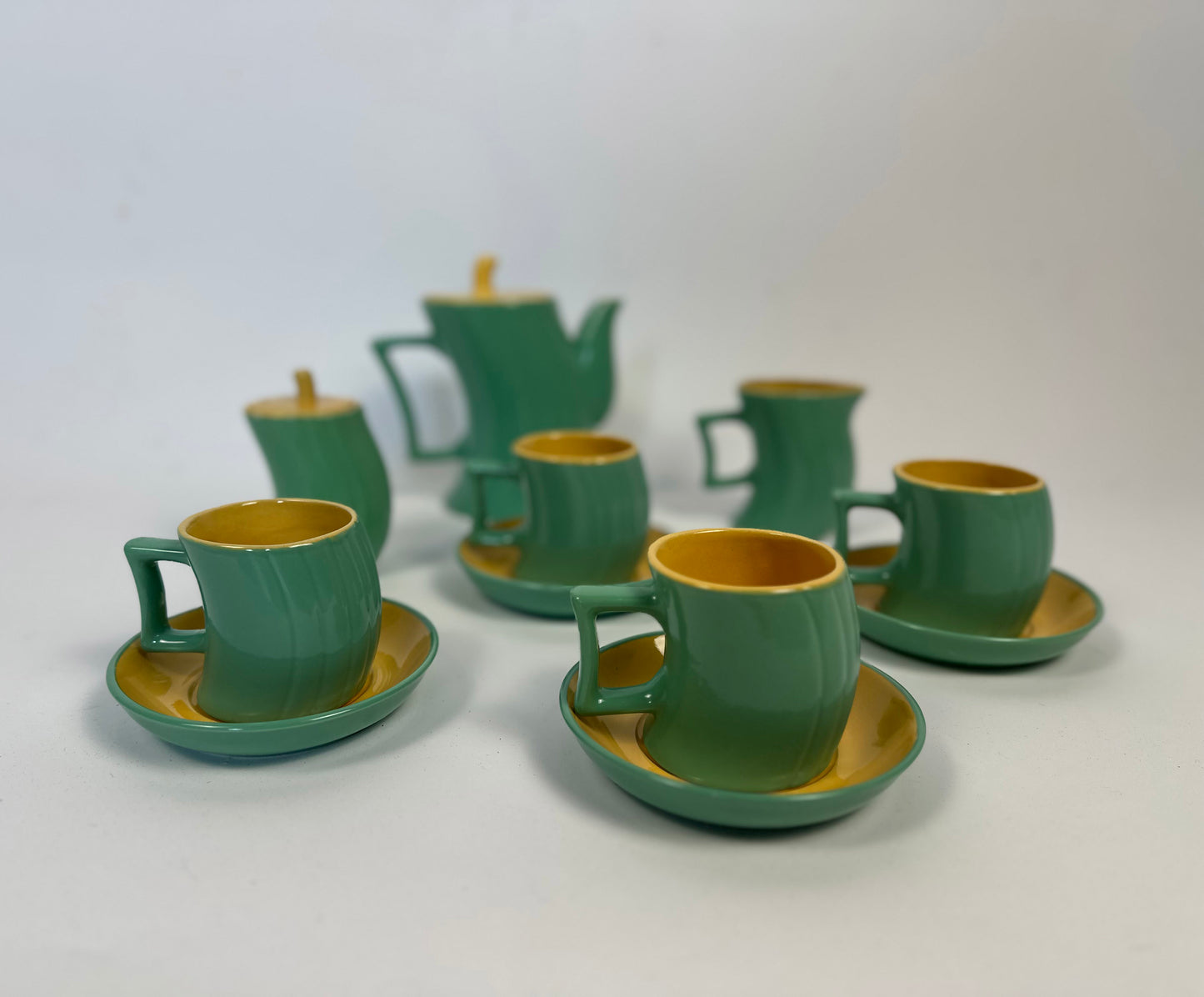1980s Memphis coffee set by Massimo Iosa Ghini for Naj Oleari