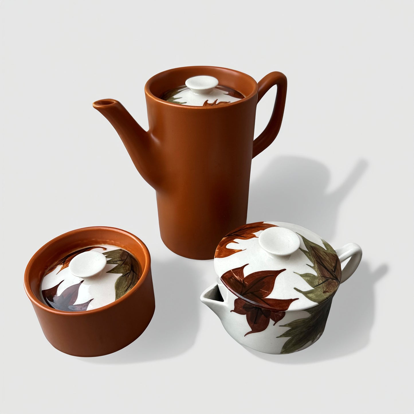 Vintage Hand-Painted Italian Espresso Set by Oven King