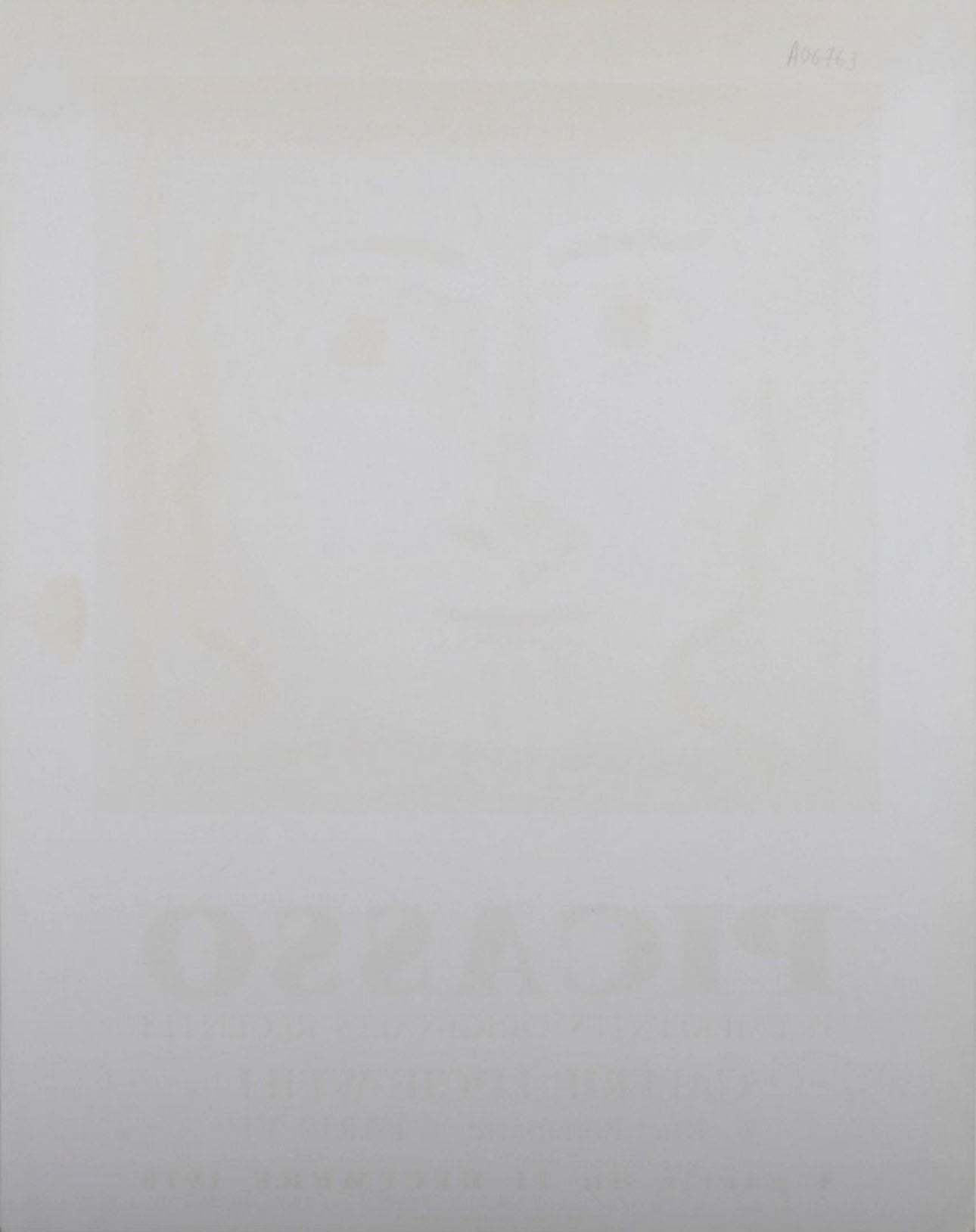 Original Poster Picasso Exhibition Galerie Lucie Weill, 1970