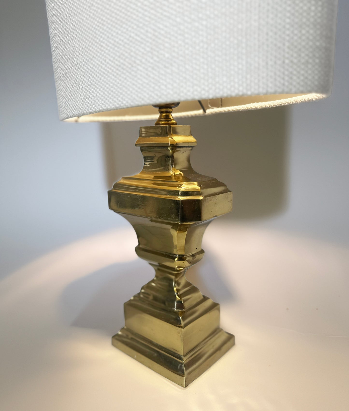 Set of 2 brass 1950s Italian table lamps
