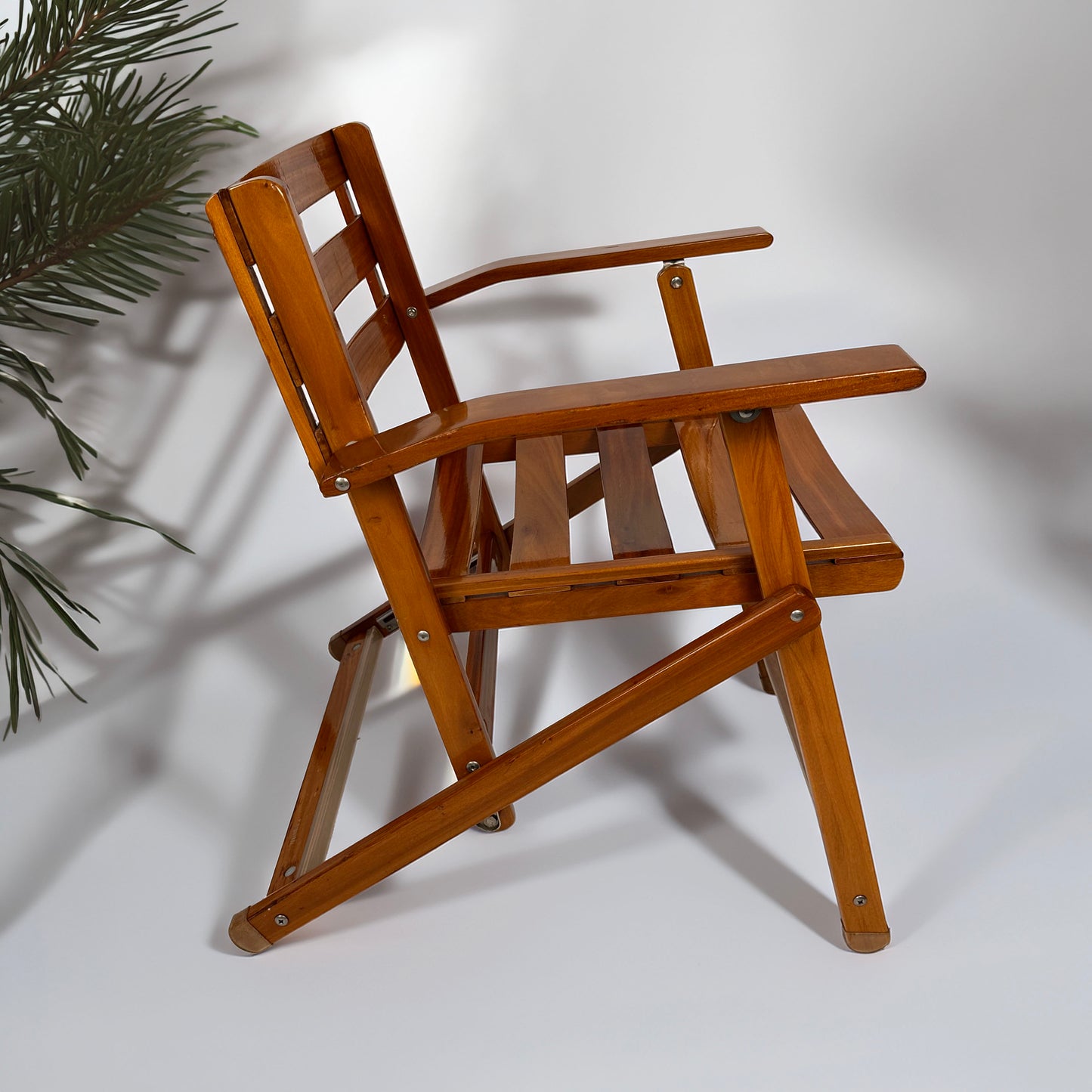 Pair of vintage 1970s deck chairs by Reguitti