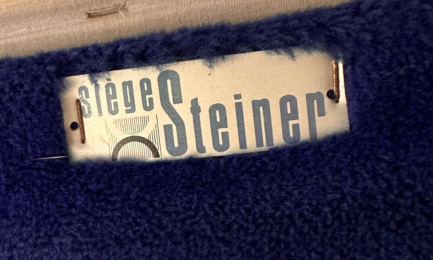 Pair of Royal Blue Galion Lounge Chairs by Steiner (1950s)