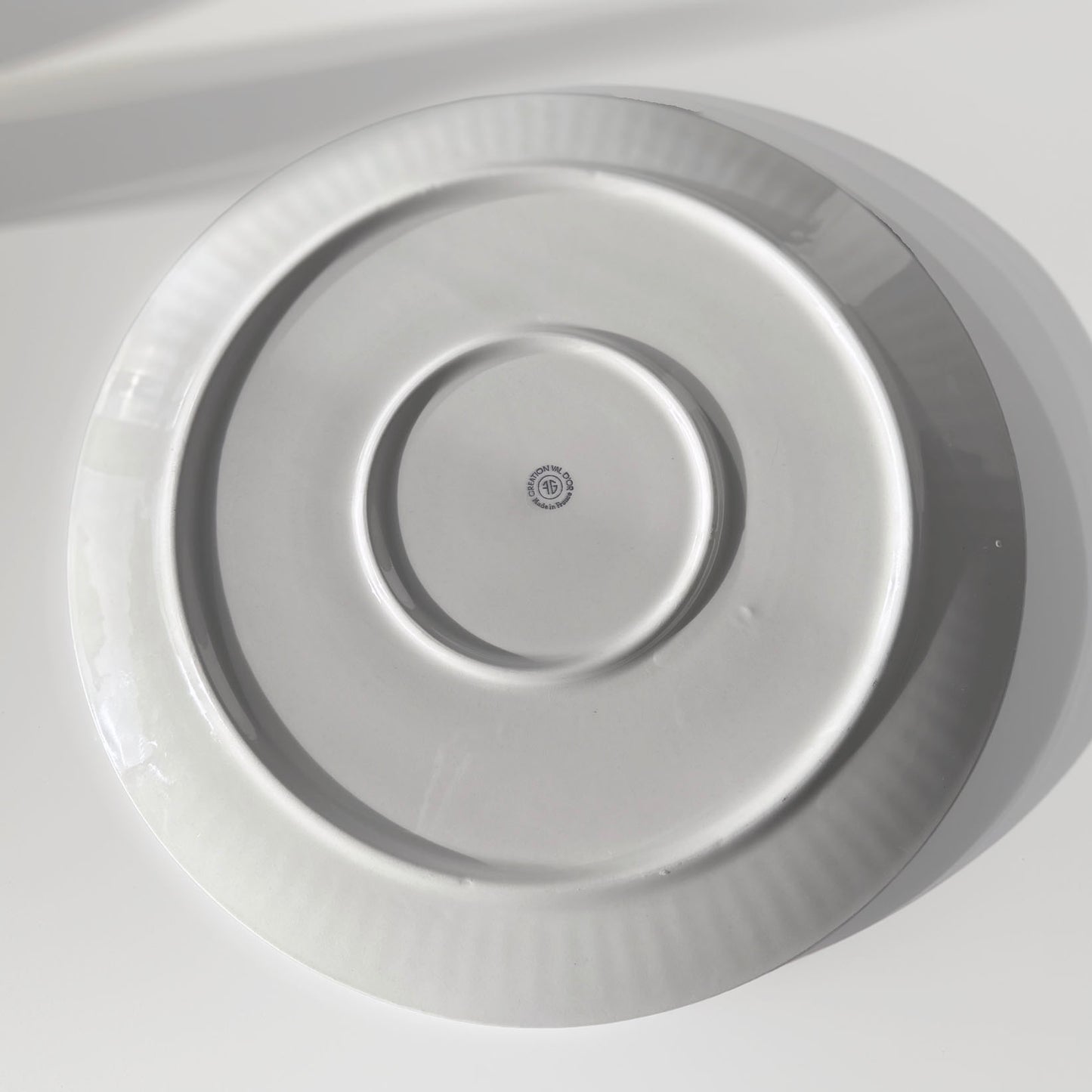 Porcelain Cake Plate In Gien Pottery 'Val D'Or'